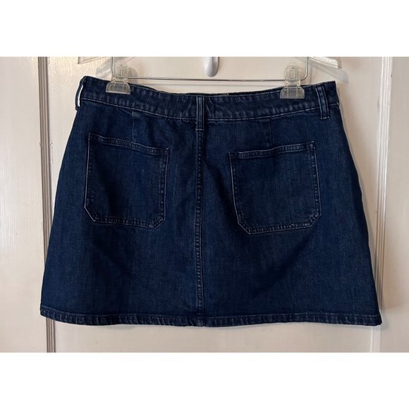 Madewell Denim Utility Zip Skirt Blue Size 32 NWOT‎ - Picture 5 of 13